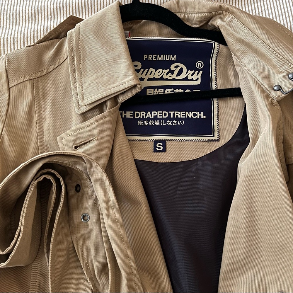 Superdry Women's Tan Trench Coat - Picture 2 of 4